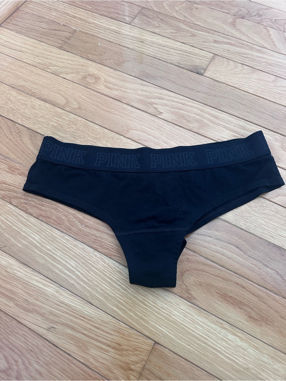 PINK Victoria's Secret Black Seamless Hipster Panty Size Large
